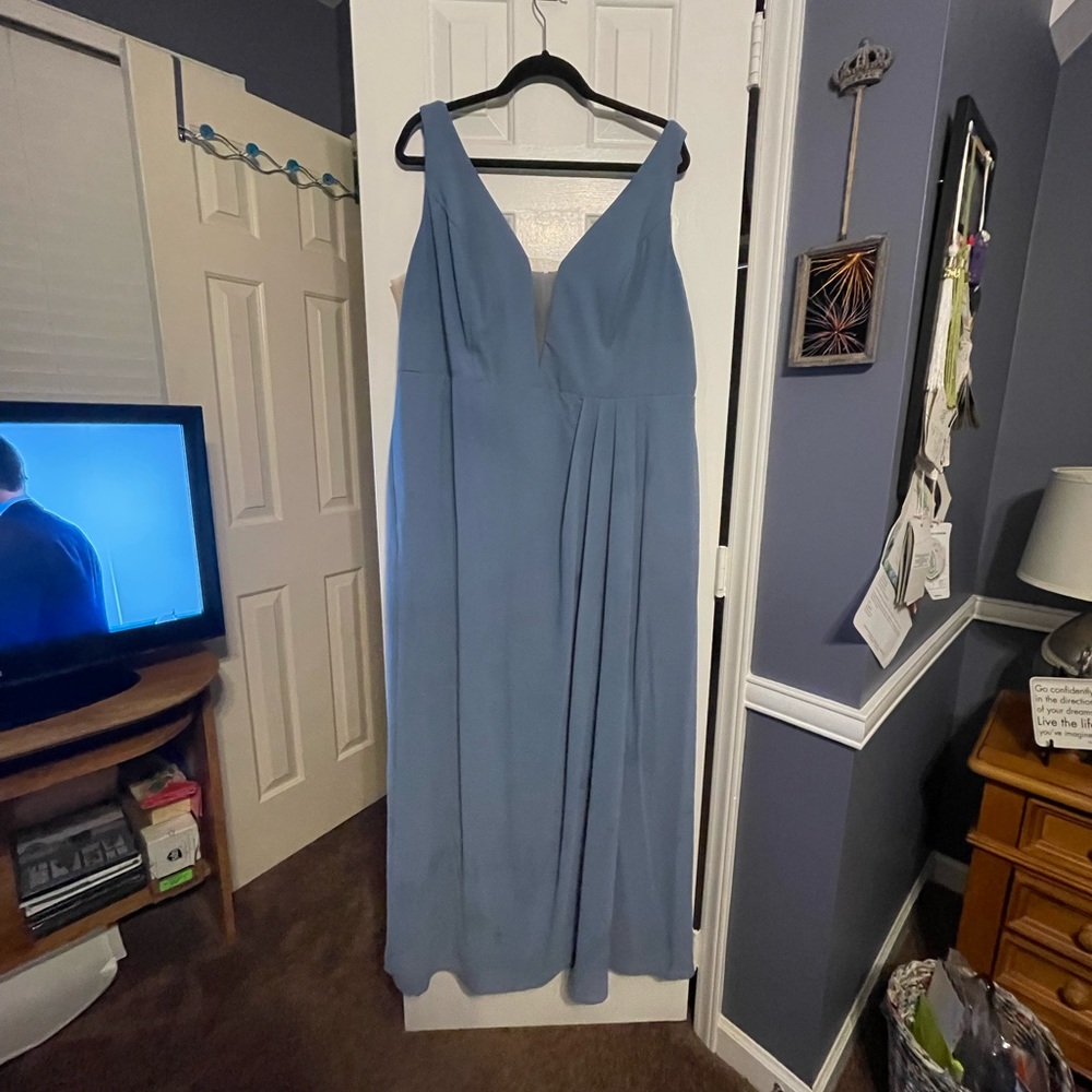 DB Steel Blue Bridesmaids dress